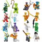 Char Brown Ryro Snake Gold Pyro Snake vs Wu Kai Minifigures Lego Compa