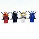 Jay Zane Kai Cole Katana with Swords Minifigures Lego Compatible Ninja
