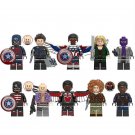 New Captain America Sharon Batroc Minifigures Lego Compatible Falcon a