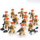 12pcs British Troops Beret Minifigures Lego Compatible WW2 Soldier Set