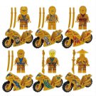 Golden Kai Jay Cole Sensei Wu Motorcycle Minifigures Lego Compatible N