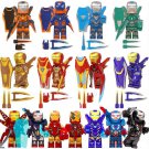 Iron Man War Machine Pepper Potts MK Sets Minifigures Lego Compatible