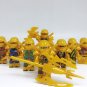 8pcs Gold Ninjago season 12 Minifigures Lego Compatible Toy