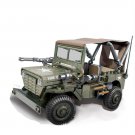 WW2 Big Minifigures The United States military jeeps Willis soldier Le