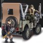 WW2 Big Minifigures The United States military jeeps Willis soldier Le