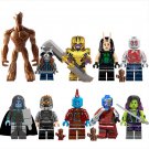 Ronan Thanos Star-Lord Rocket Racoon Groot Minifigures Lego Compatible