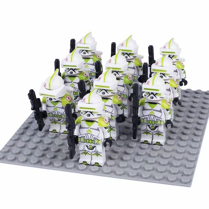 10pcs 698th Strike Battalion Medic Minifigures Lego Compatible New Clo