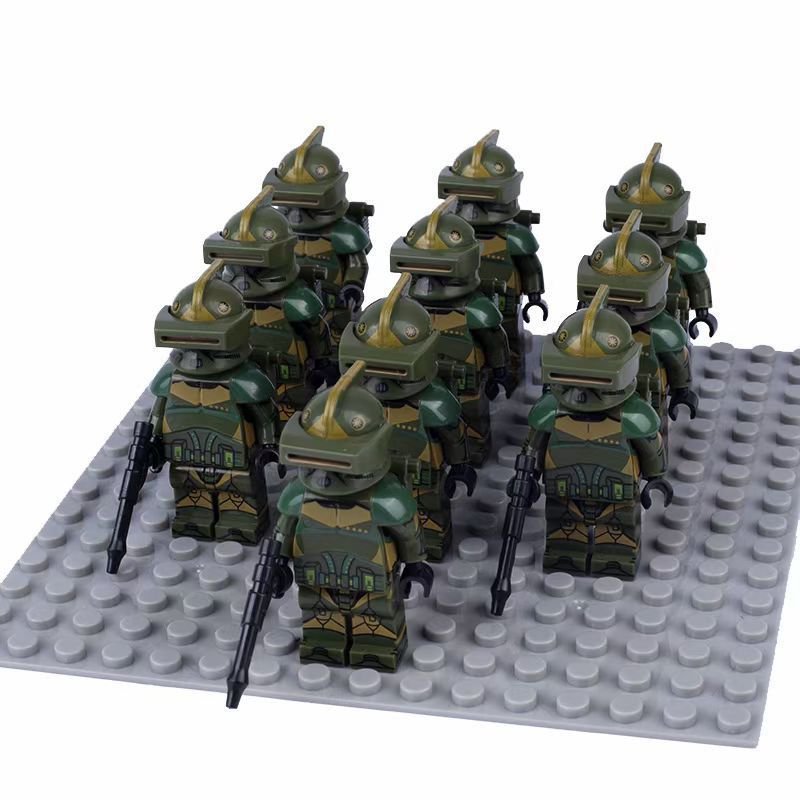 10pcs 3291st Forest Combat Battalion Minifigures Lego Compatible New C