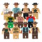 11pcs American West cowboy Soldier Minifigures Lego Compatible Movie S