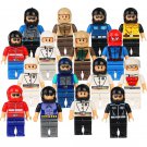 16pcs Racing driver Formula Racing driver Minifigures Lego Compatible