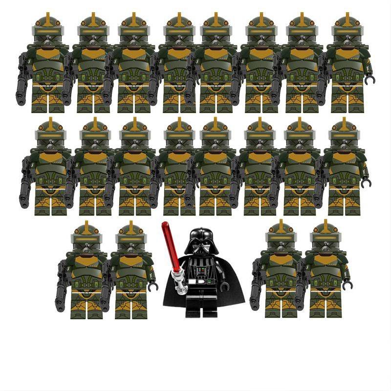 21pcs 3291st Forest Combat Battalion Darth Vader Minifigures Lego Comp