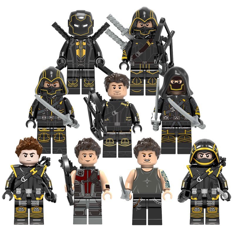 9pcs Hawkeye Ronin Clint Barton Minifigures Lego Compatible The Avenge