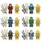 Two Ninjago Gold Boomerang Minifigures Lego Compatible Toy