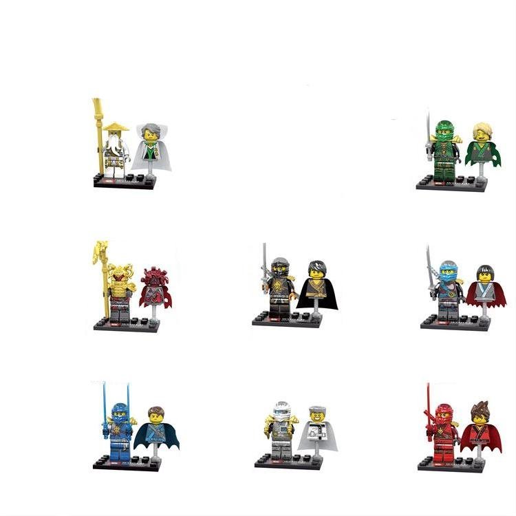 Kai Jay Cole Zane Lloyd Wu Ninjago Double Minifigures Lego Compatible