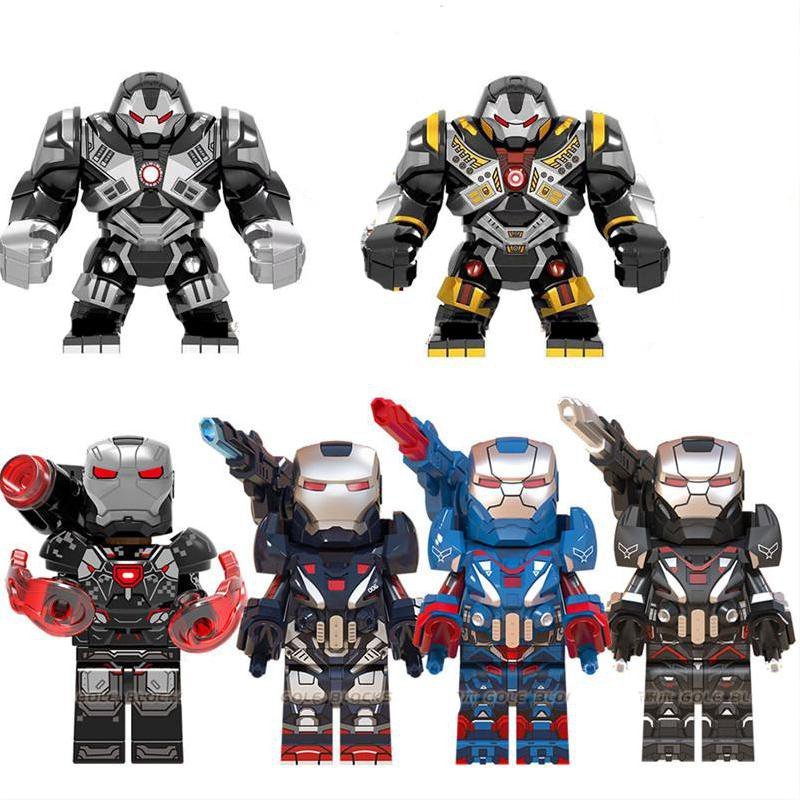 6pcs Heavy Iron Man War Machine Mech Minifigures Lego Compatible Iron