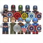 10pcs Captain America Steve Rogers first generation Minifigures Lego C