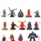 14pcs Spider-Man Noir Venom Miles Morales Gwen Stacy Minifigures Lego