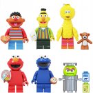 Elmo Cookie Monster Emie Big Bird Minifigures Lego Compatible Sesame S