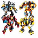 4pcs Iron Man Mecha Minifigures Lego Compatible Super Heroes Sets