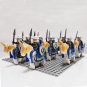 Medieval Knights Blue Lions Knights Minifigures Lego Compatible Milita