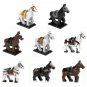 8pcs Middle Ages Hanoverian Horse Minifigures Lego Compatible Medieval