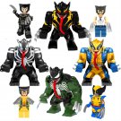 8pcs Big Wolverine Minifigures Lego Compatible X-Men Origins Sets