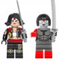2pcs Katana Tatsu Yamashiro Minifigures Lego Compatible Justice League