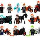 11pcs Movie Sets Ghost Rider Motorcycle Minifigures Lego Compatible To