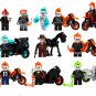 11pcs Movie Sets Ghost Rider Motorcycle Minifigures Lego Compatible To