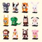 12pcs Zoon Tiger Monkey Pig Chicken Rabbit Minifigures Lego Compatible