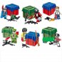 Military Airdrop Box paratroopers Minifigures Lego Compatible WW2 Sets