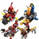 Nexo Knights Motorcycle Cannon Minifigures Lego Compatible Toy