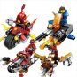 Nexo Knights Motorcycle Cannon Minifigures Lego Compatible Toy