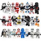 24pcs Star Wars Attack of the Clones Clone Trooper Stormtrooper Minifi