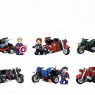 Super Heroes Motorcycie Sets Captain America Winter Soldier Minifigure