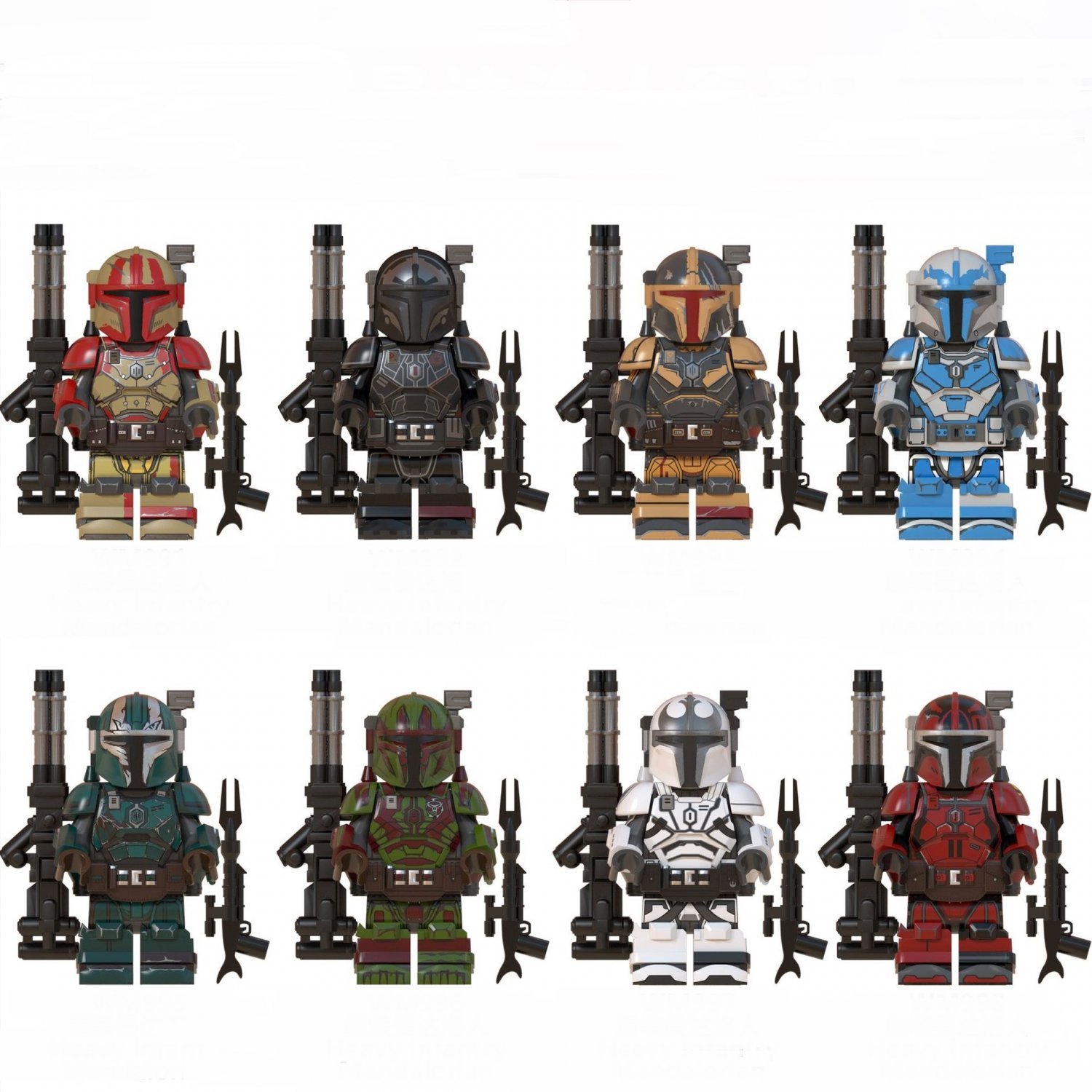 Heavy Infantry Mandalorian Sets Minifigures Lego Compatible Star Wars