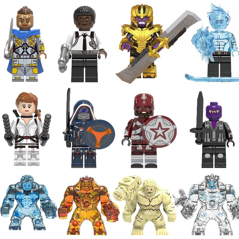Valkyrie Black Widow Thanos Captain of USSR Taskmaster Minifigures Leg