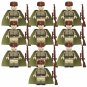 10pcs Soviet Union Sniper Soldiers Minifigures Lego Compatible WW2 Sol