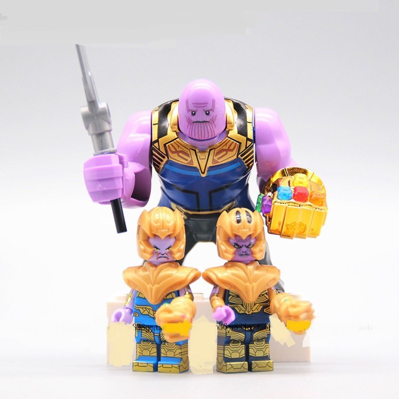 3pcs Thanos Big Small Minifigures Lego Compatible Super Heroes Sets