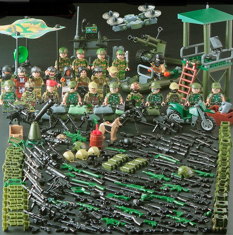 America Special Forces Jungle Base Minifigures Lego Compatible Militar