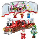 2020 Christmas Gift Train Santa Minifigures Lego Compatible Christmas