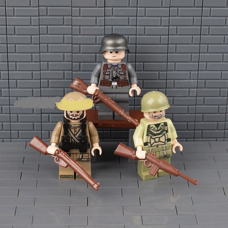 WW2 British army US army German army Minifigures Lego Compatible World