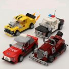 Mini Car Taxi Police car Cycle Racing Lego Compatible city Cars