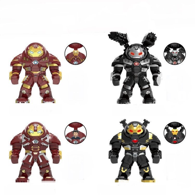 Hulkbuster War Machine Hulkbuster 2.0 Black gold Hulkbuster Minifigure