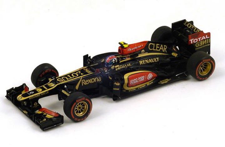 Spark Model S3072 Lotus E21 #8 'Grosjean' 2nd pl USGP 2013