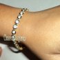 Vintage Antique Look 1.85 Ctw Polky Un Cut Diamond 925 Silver Women Bracelet