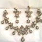 Vintage INSP 9.50Ct Rose Cut Polki Diamond Silver EarinNecklace @Jewelry Set 405