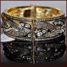 Victorian INSP 6.20Ct Rose Cut Diamond 92.5% Silver Polky Women Gift Bracelet SJ