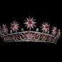 Princess Antique INSP 11.20Ct Rose Cut Diamond 92.5% Silver Tiara Crown @CSJ