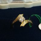 Solitaire 0.50Ct Natural Diamond Solid 14K Gold Engagement Ring Jewelry CSJ15